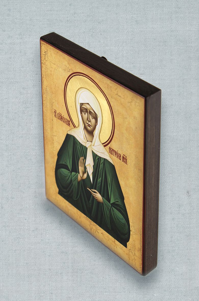Икона святой блаженной Матроны Московской 9х11,5 см. Автор: . Издательство "Вольный Странник"